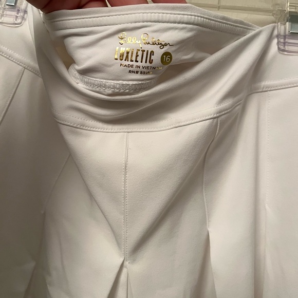 Lilly Pulitzer NWT UPF 50+ Luxletic 5" Frazer Short -‎ Resort White Size 16 - Picture 10 of 12